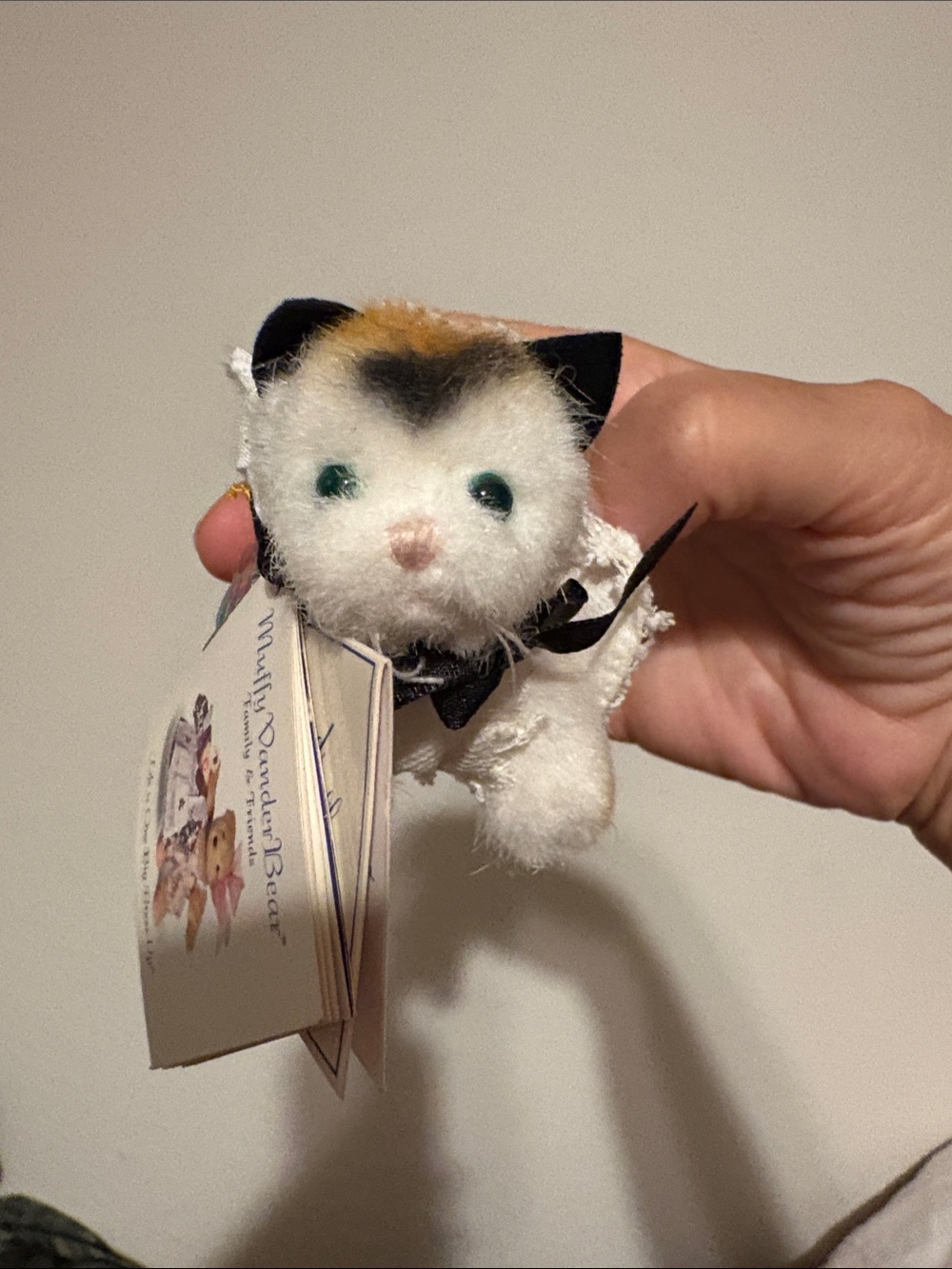 Purrlie Calico Cat Toy with outfit from Muffy Vanderbear & Friends Series